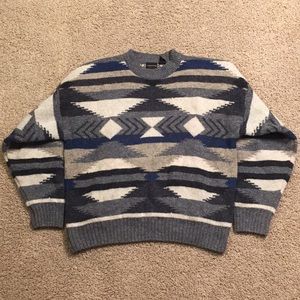 Vintage Structure 100% Wool Sweater